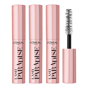 L'Oreal Lash Paradise Travel Size Mascara 4.9ml BLACK - 3 pack