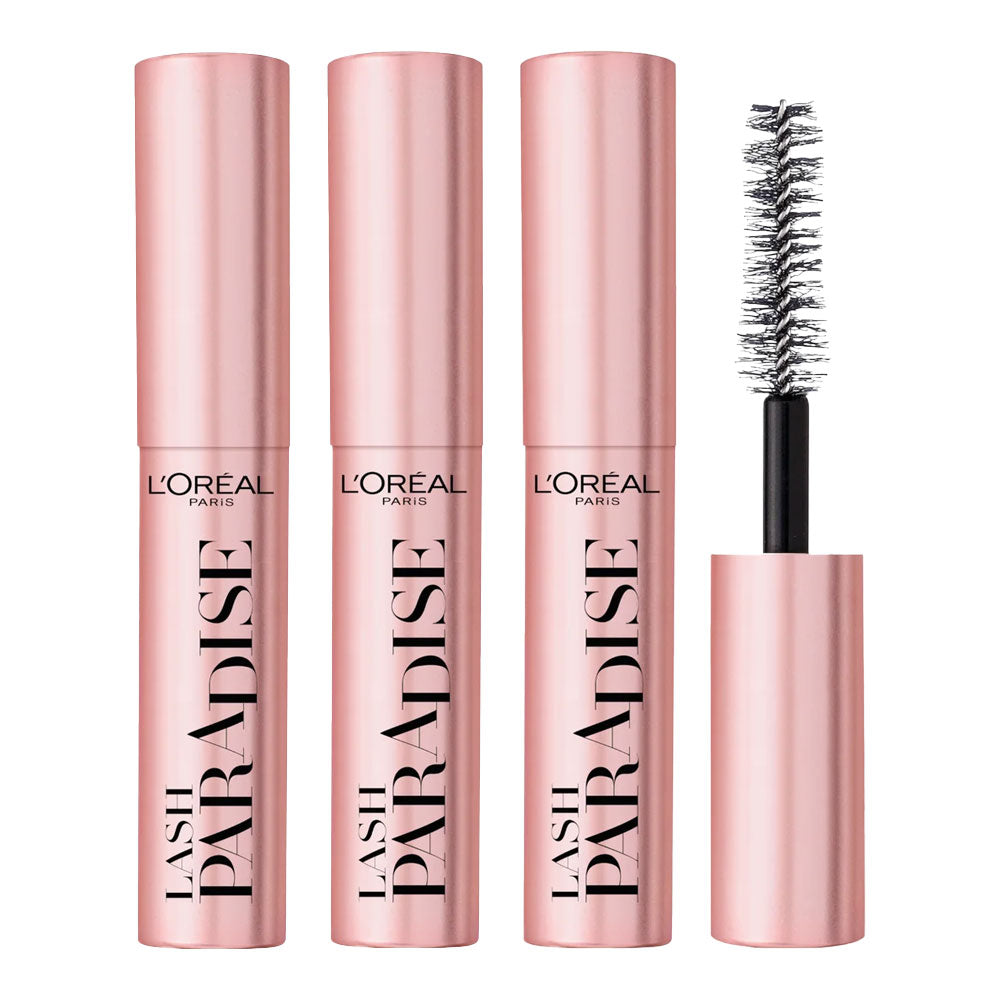 L'Oreal Lash Paradise Travel Size Mascara 4.9ml BLACK - 3 pack