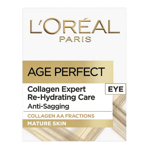 L’Oréal Age Perfect Collagen Expert Re-Hydrating Eye Cream 15ml – anti-ageing eye care with collagen at Cosmetix Australia