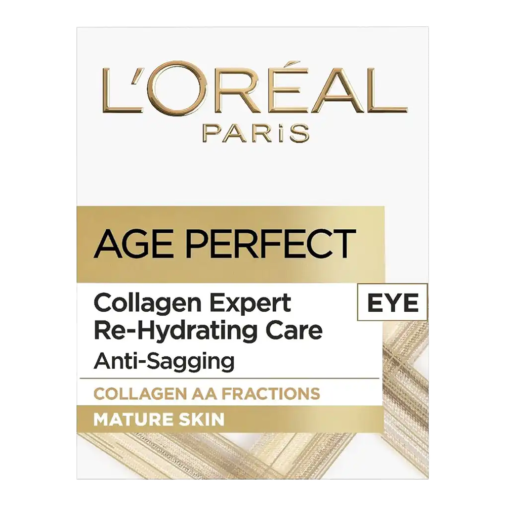 L’Oréal Age Perfect Collagen Expert Re-Hydrating Eye Cream 15ml – anti-ageing eye care with collagen at Cosmetix Australia