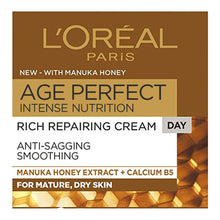Load image into Gallery viewer, L’Oréal Age Perfect Rich Repairing Day Cream 50ml box – packaging of anti-ageing cream for mature skin at Cosmetix Australia
