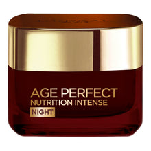 Load image into Gallery viewer, L’Oréal Age Perfect Rich Repairing Night Cream 50ml unboxed – jar of rich nourishing anti-ageing night cream at Cosmetix Australia
