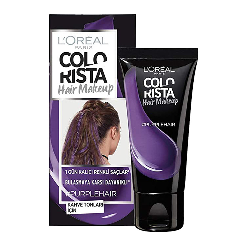 L'Oreal Colorista Hair Makeup 1 Day Colour Highlights 30ml #PURPLE HAIR in a vivid purple color