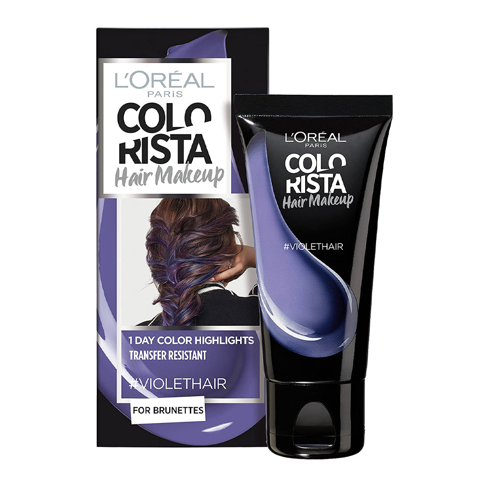 L'Oreal Colorista Hair Makeup 1 Day Colour Highlights #VIOLET HAIR, 30ml temporary hair color in violet shade