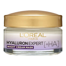 Load image into Gallery viewer, L’Oréal Hyaluron Expert Night Cream Mask 50ml unboxed – hydrating anti-ageing night cream jar at Cosmetix Australia
