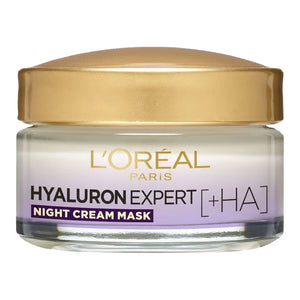 L’Oréal Hyaluron Expert Night Cream Mask 50ml unboxed – hydrating anti-ageing night cream jar at Cosmetix Australia