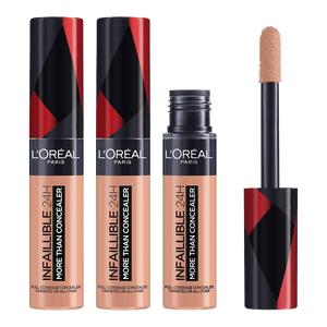 L'Oreal Infallible 24H More Than Concealer 11ml 331 LATTE - 3 pack, 3 pack of L'Oreal Infallible 24H More Than Concealer in Latte shade