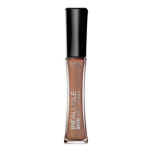 Load image into Gallery viewer, L&#39;Oreal Infallible 8HR Pro Gloss 6.3ml 825 Dolce De Leche – high-shine, longwear lip gloss with rich caramel nude tone
