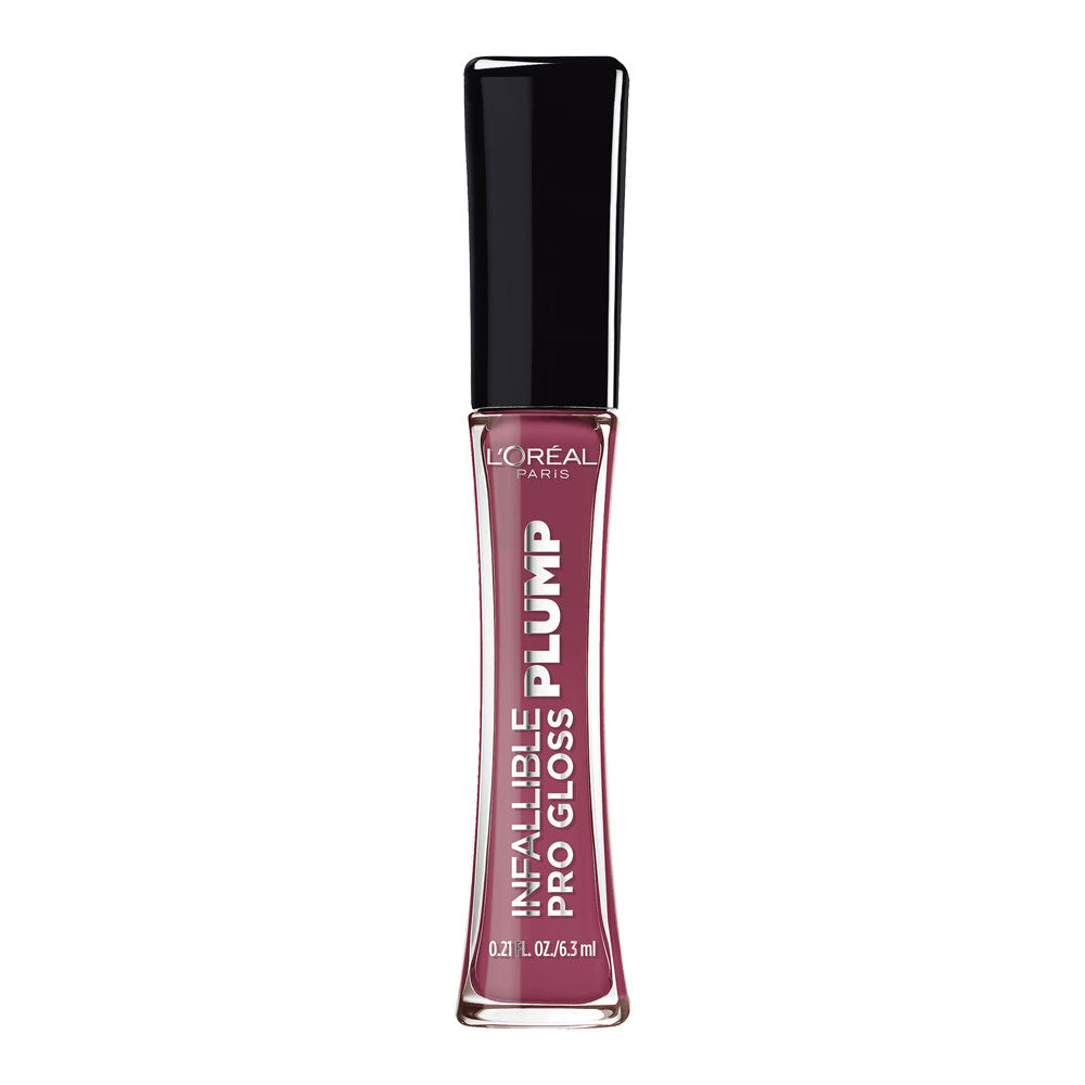 L'Oreal Infallible Pro Gloss Plump 6.3ml 608 True Berry – high-shine, plumping lip gloss in deep berry shade