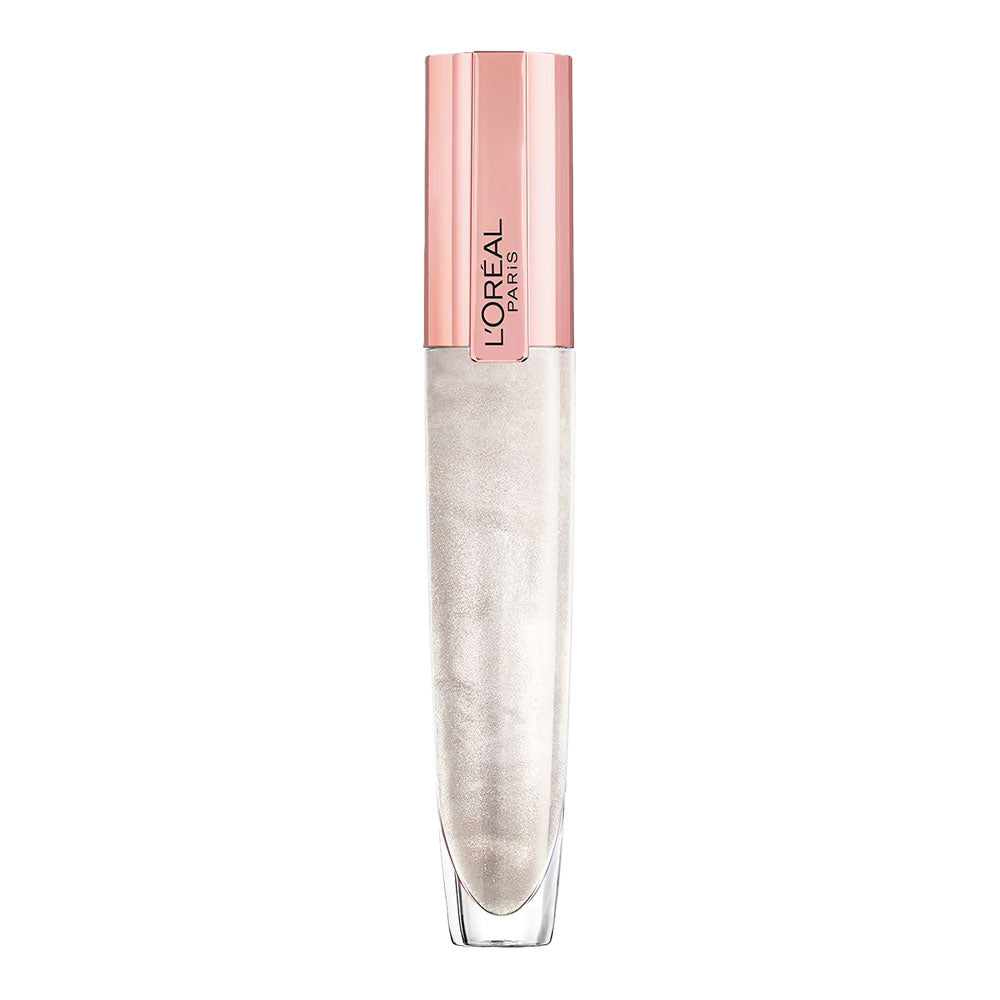 L'Oreal Paris Brilliant Signature Plumping Gloss 400 I Maximize – clear, high-shine plumping lip gloss with pearl shimmer
