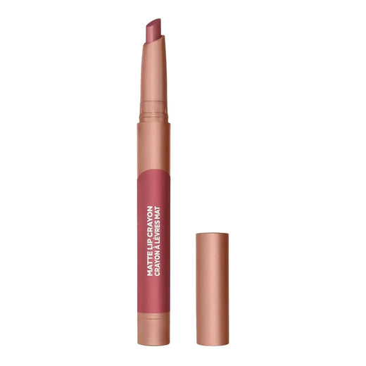 L'Oreal Paris Infallible Matte Lip Crayon in 501 Strawberry Glaze, 1.3g with cap off