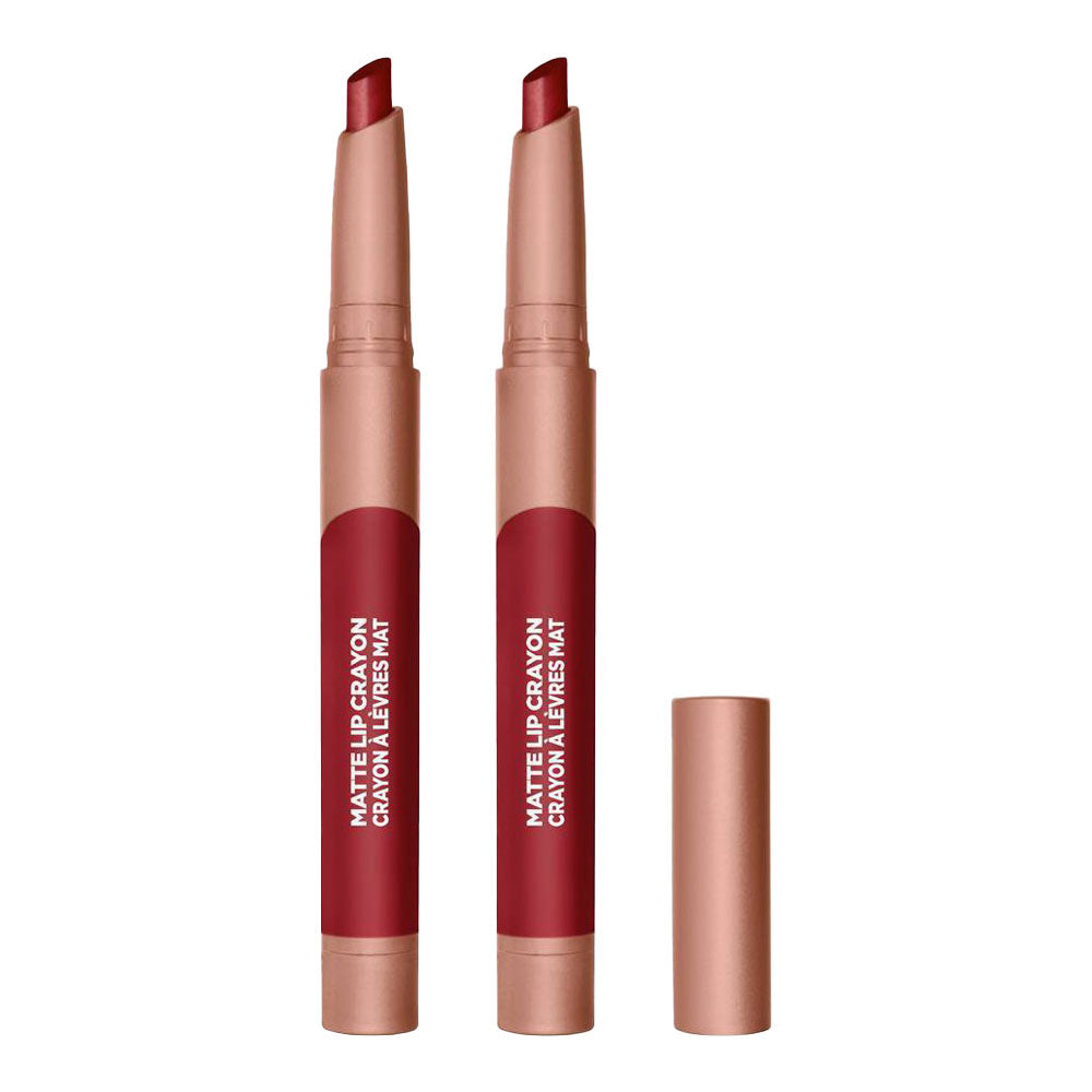 L'Oreal Infallible Matte Lip Crayon 1.3g 508 BRULEE EVERYDAY - 2 pack