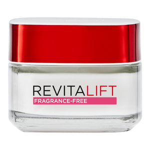 L’Oréal Revitalift Hydrating Cream Fragrance Free 50ml unboxed – fragrance free face cream jar at Cosmetix Australia