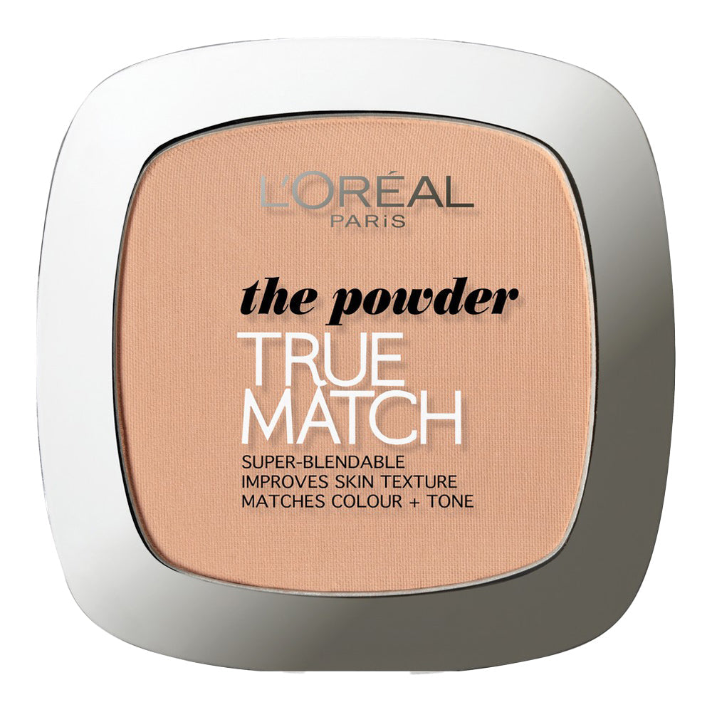 L'Oreal True Match Powder 9g 5W GOLDEN SAND makeup product in golden sand shade