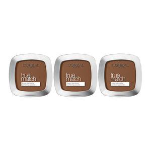 L'Oreal True Match Powder 9g 9N DEEP NEUTRAL - 3 pack makeup compact