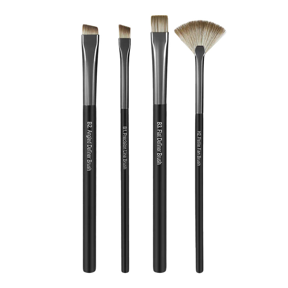 Glam Pro by Manicare Professional Series 4pc ESSENTIAL BROW BRUSH SET
