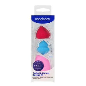 Manicare Perfect & Correct 3pc Sponge Kit makeup sponges set