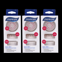 Load image into Gallery viewer, Manicare Sonic Mini Facial Cleanser &amp; Replacement Brush Heads 3pk bundle
