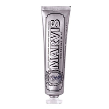 Load image into Gallery viewer, Marvis Whitening Mint Fluoride Toothpaste 85ml classic silver tube unboxed
