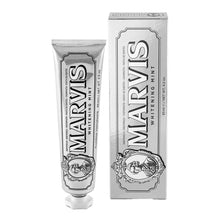 Load image into Gallery viewer, Marvis Whitening Mint fluoride toothpaste 85ml with matching box packaging

