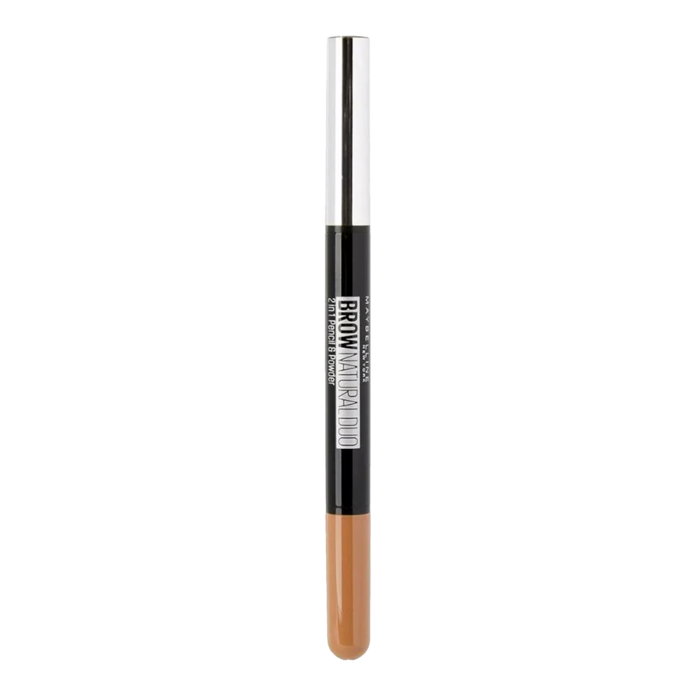 Maybelline Brow Natural Duo 0.65g LIGHT BROWN makeup product in light brown color
