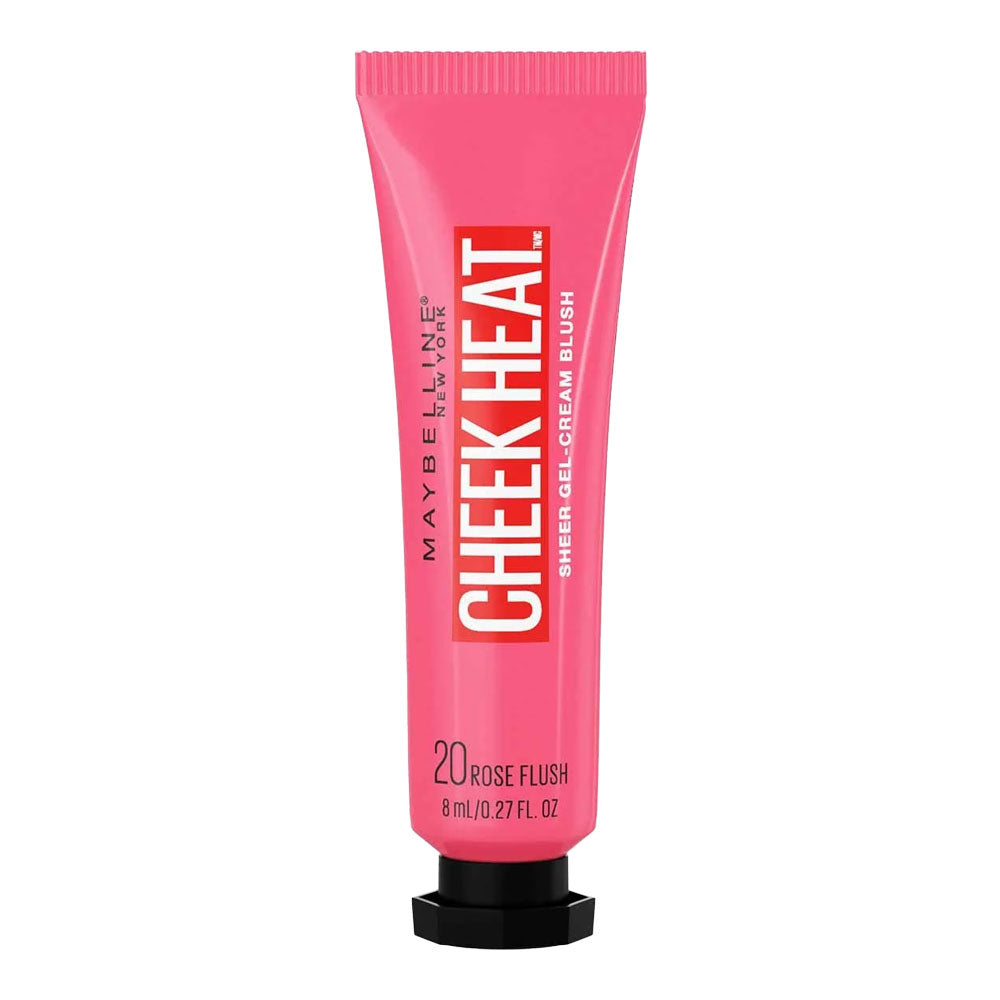 Maybelline Cheek Heat gel cream blush in shade 20 Rose Flush, 8ml tube