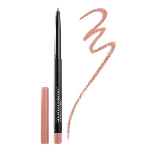 Maybelline Color Sensational Lip Liner 0.5g 105 Nude Whisper swatch – shade sample showing colour payoff Cosmetix Australia