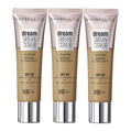 Maybelline Dream Urban Cover Makeup SPF40 30ml 330 TOFFEE - 3 pack