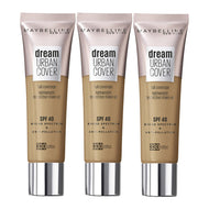 Maybelline Dream Urban Cover Makeup SPF40 30ml 330 TOFFEE - 3 pack