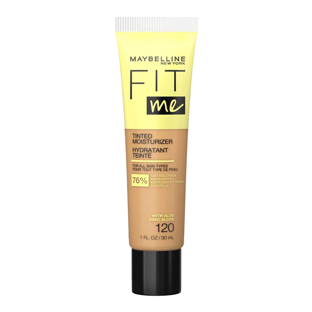 Maybelline Fit Me Tinted Moisturiser 30ml 120 makeup on white background