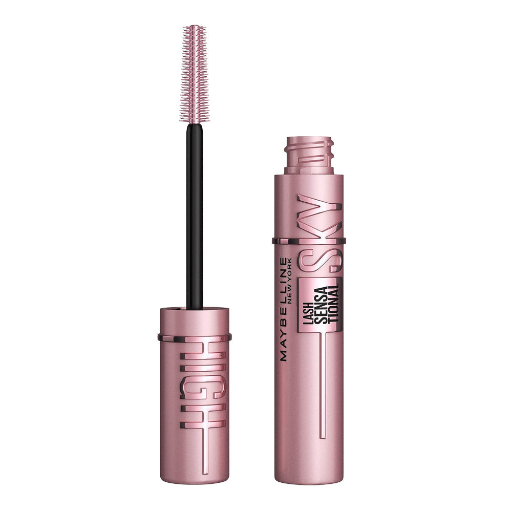 Maybelline Lash Sensational Sky High Mascara in 01 VERY BLACK, 7.2ml size, very black color