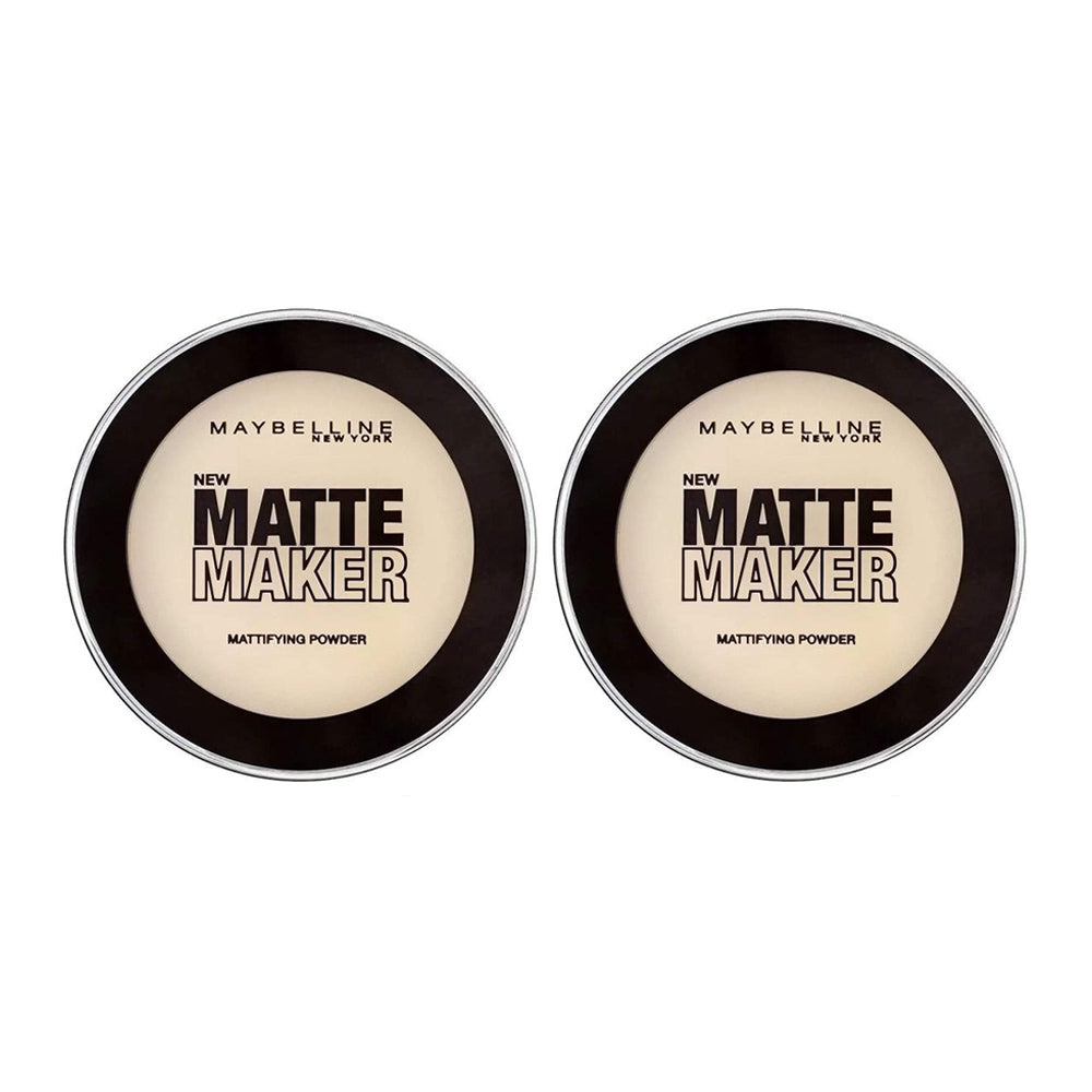 Maybelline Matte Maker Mattifying Powder in Classic Ivory 16g - 2 pack, mattifying powder compact