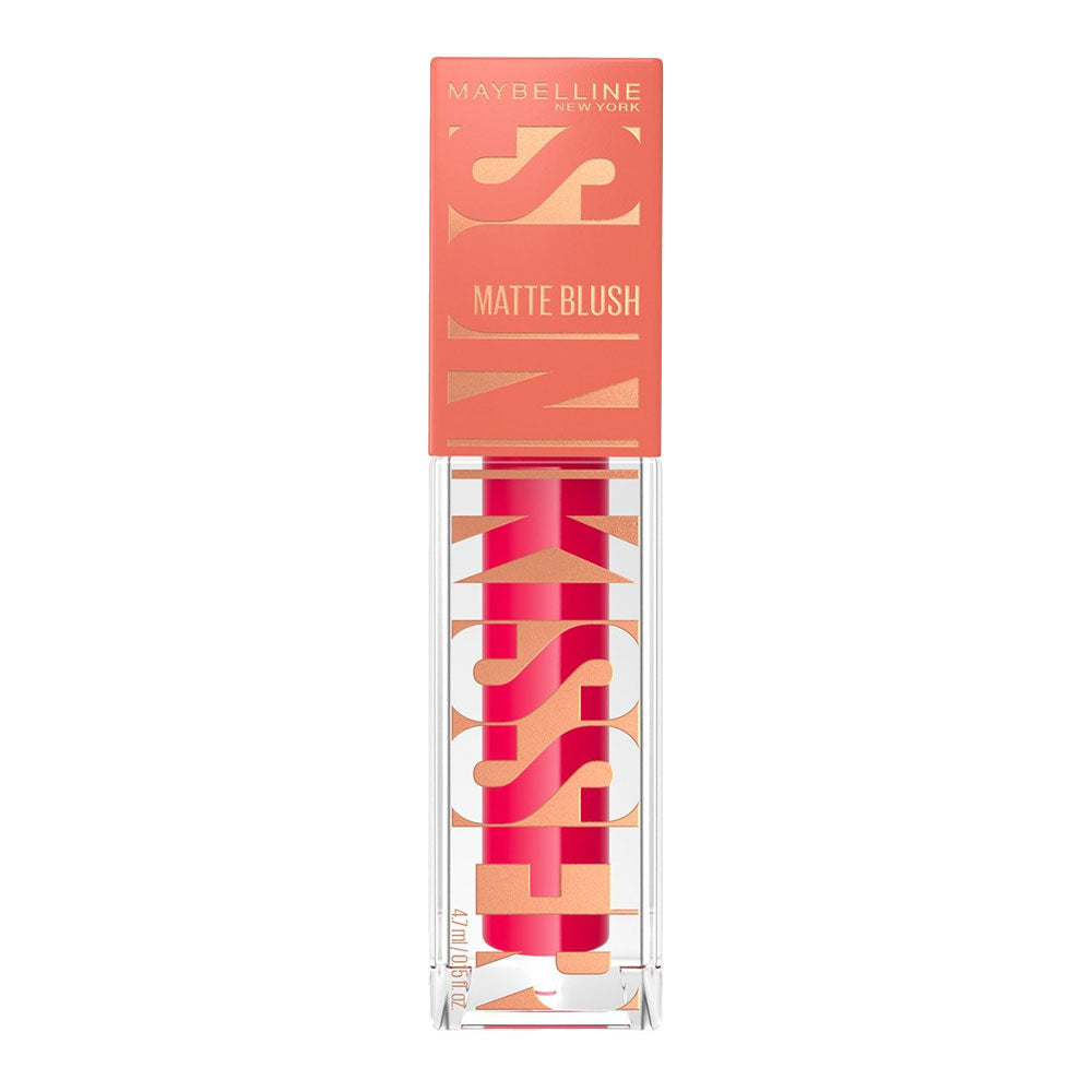 Maybelline Sunkisser Liquid Matte Blush 31 Hot Pink Summer 4.7ml, blendable formula for soft matte glow – Cosmetix Australia