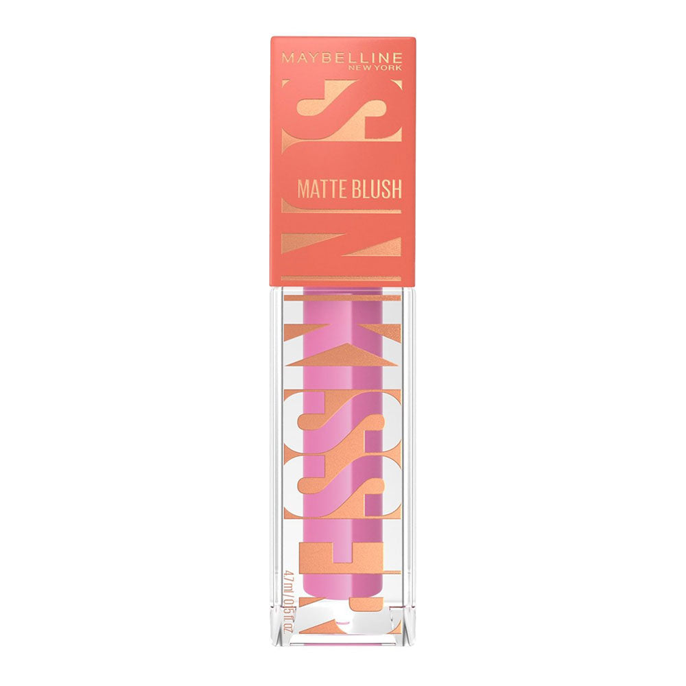Maybelline Sunkisser Liquid Matte Blush 32 Lilac Clouds 4.7ml, blendable formula for soft matte glow – Cosmetix Australia