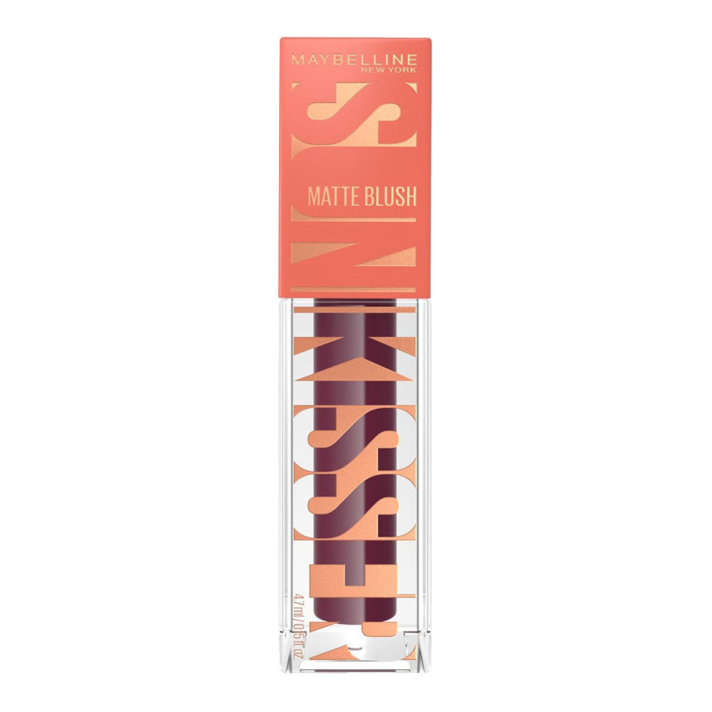 Maybelline Sunkisser Liquid Matte Blush 33 Berry Brunch 4.7ml, blendable formula for soft matte glow – Cosmetix Australia