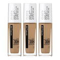 Maybelline Super Stay 30H Active Wear Foundation 30ml 32 GOLDEN - 3 pack
