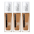 Maybelline Super Stay 30H Active Wear Foundation 30ml 60 CARAMEL - 3 pack