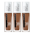 Maybelline Super Stay 30H Active Wear Foundation 30ml 78 DEEP BRONZE - 3 pack