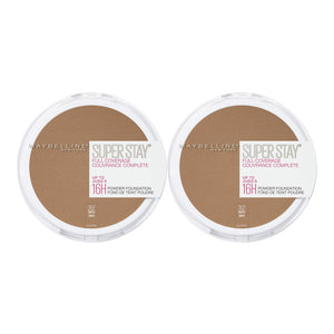 Maybelline Super Stay Full Coverage 16H Powder 9g 362 TRUFFLE - 2 pack makeup powder in truffle shade