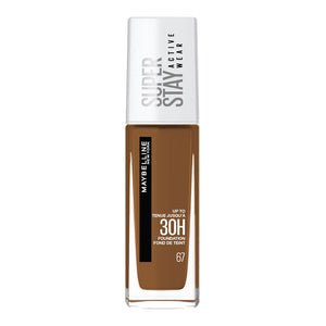Maybelline SuperStay 30H Active Wear Foundation 30ml 67 Warm Coconut – full coverage, longwear base at Cosmetix Australia