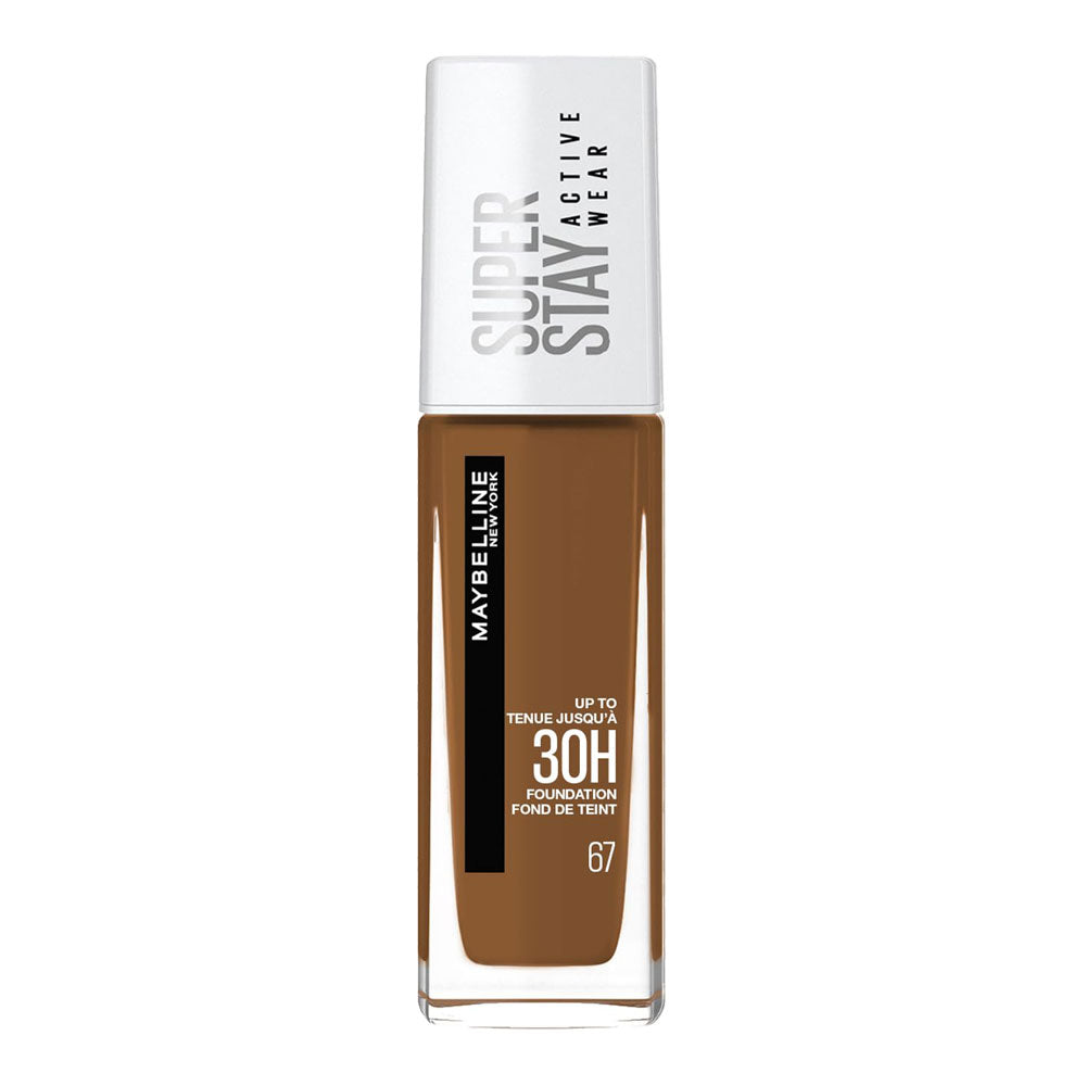 Maybelline SuperStay 30H Active Wear Foundation 30ml 67 Warm Coconut – full coverage, longwear base at Cosmetix Australia