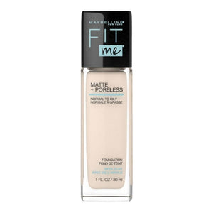 Maybelline Fit Me! Matte + Poreless Foundation in shade 105 FAIR IVORY, 30ml bottle