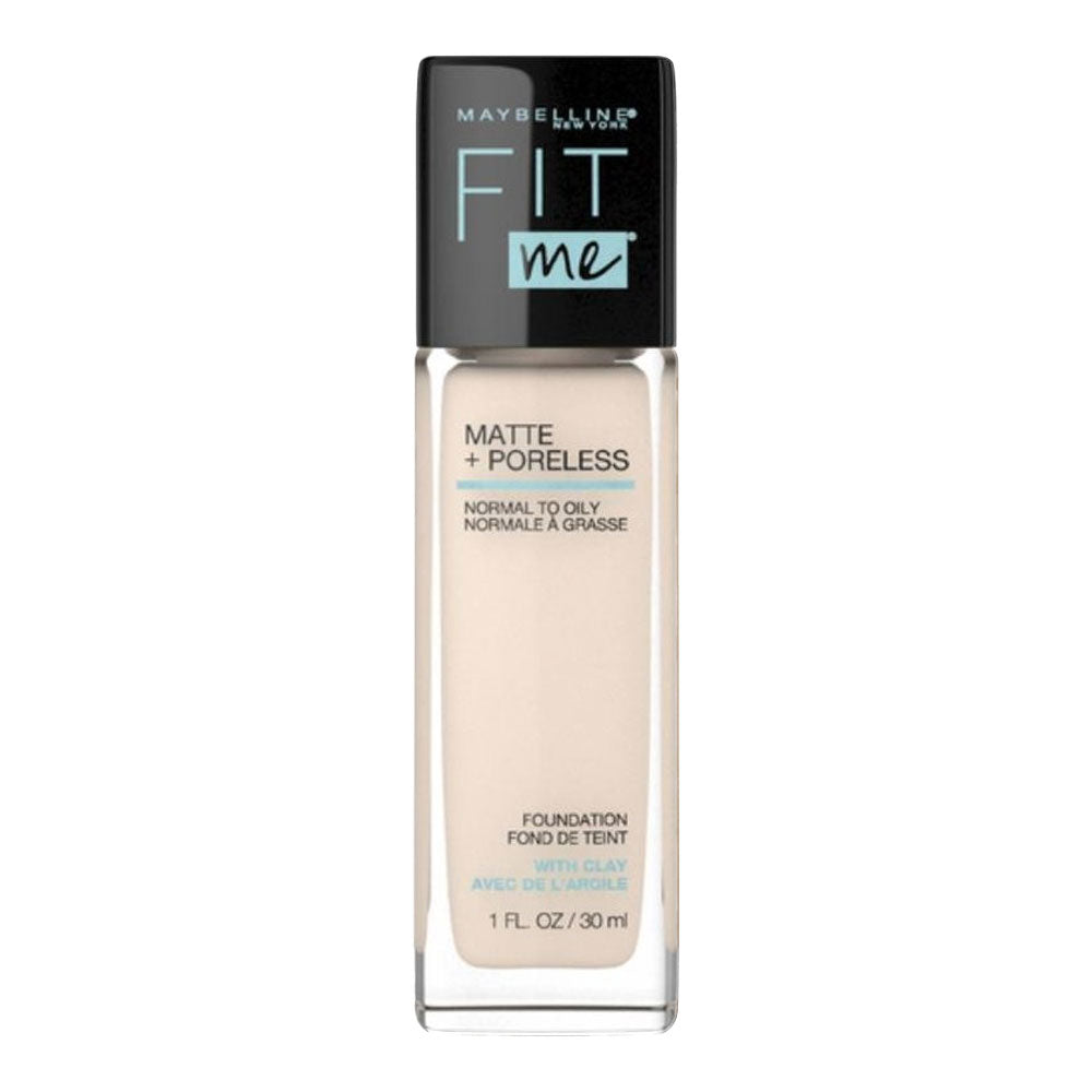 Maybelline Fit Me! Matte + Poreless Foundation in shade 105 FAIR IVORY, 30ml bottle
