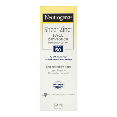 Neutrogena Sheer Zinc Dry-Touch Sunscreen Lotion SPF50 59ml
