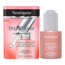Load image into Gallery viewer, Neutrogena Bright Boost Illuminating Serum 30ml packaging – retail box design for radiance skincare at Cosmetix Australia
