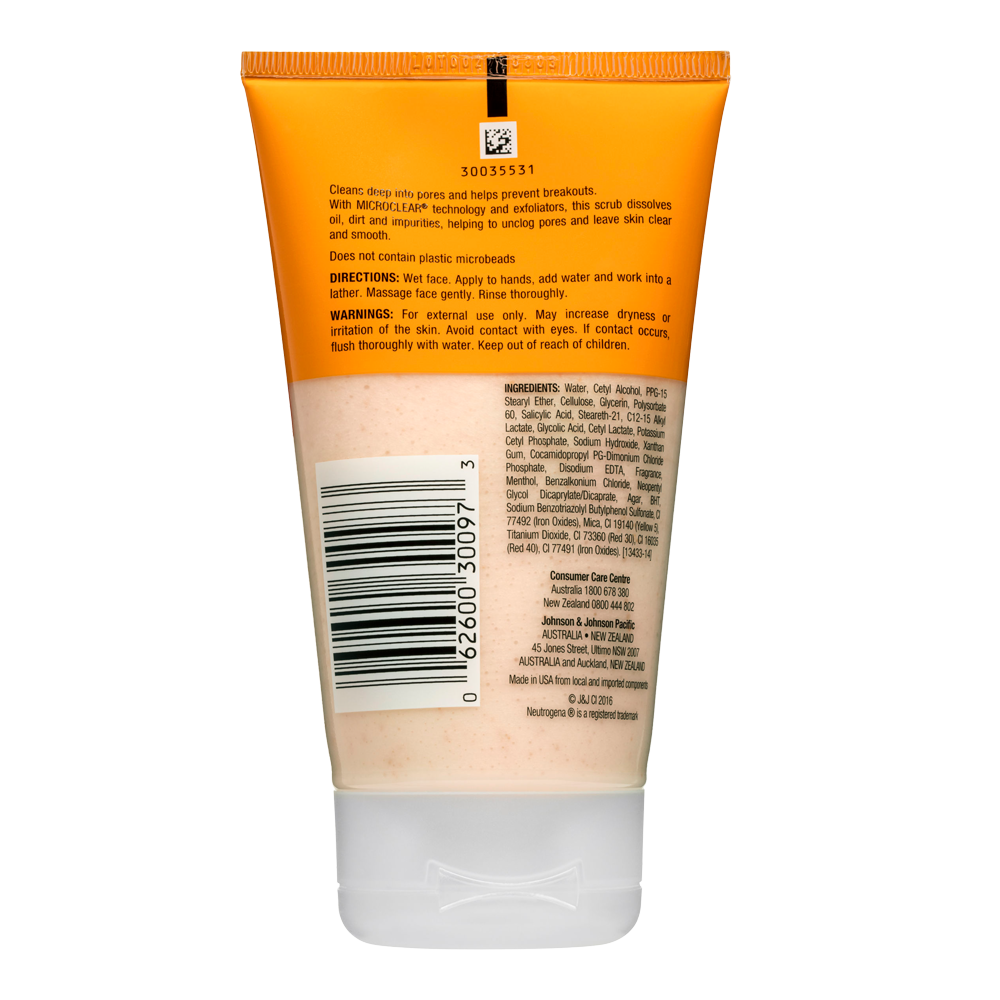 Neutrogena Oil-Free Daily Scrub Acne-Prone Skin 125ml