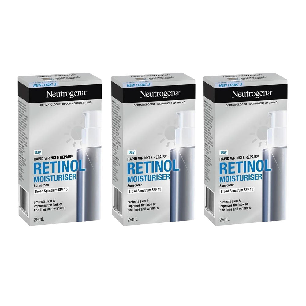 Neutrogena Rapid Wrinkle Repair Retinol Moisturizer SPF 15 29ml 3 pack – retinol anti-ageing cream at Cosmetix Australia