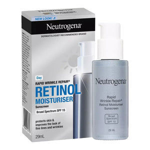 Neutrogena Rapid Wrinkle Repair Retinol Moisturizer SPF 15 29ml unboxed – face cream jar with retinol at Cosmetix Australia
