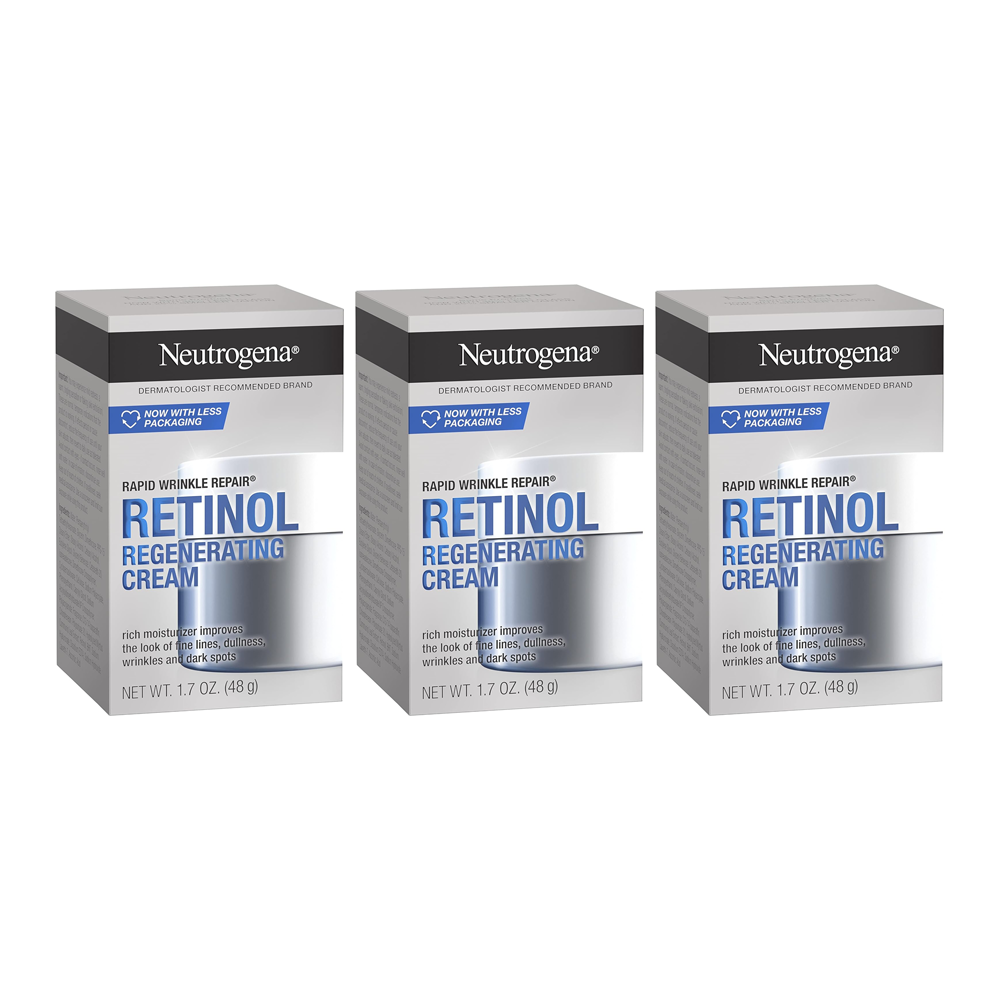 Neutrogena Rapid Wrinkle Repair Retinol Regenerating Cream 48g - 3 pack skincare product