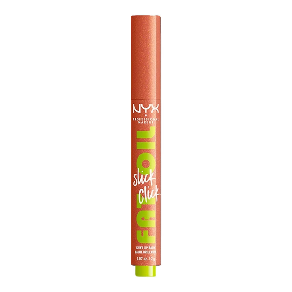 NYX Fat Oil Slick Click 2g FOS06 Hit's Different – hydrating lip balm with glossy shine, swatch view Cosmetix Australia